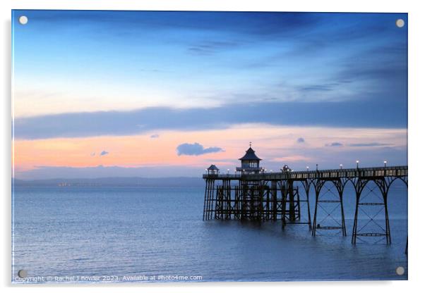 Clevedon Skies Acrylic by RJ Bowler