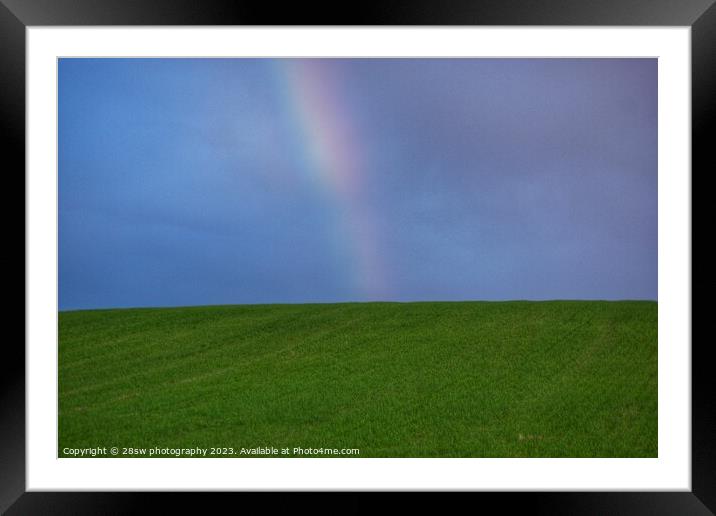 Rainbow's End. Framed Mounted Print by 28sw photography