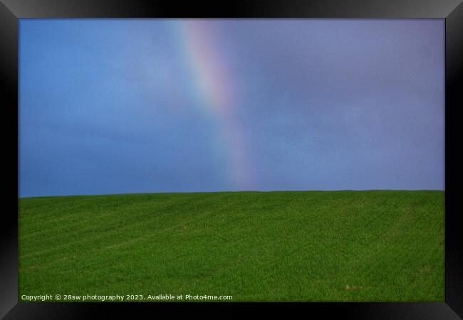 Rainbow's End. Framed Print by 28sw photography