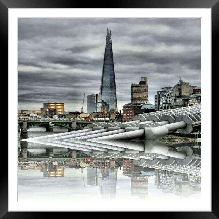 The Shard Framed Mounted Print by RJ Bowler