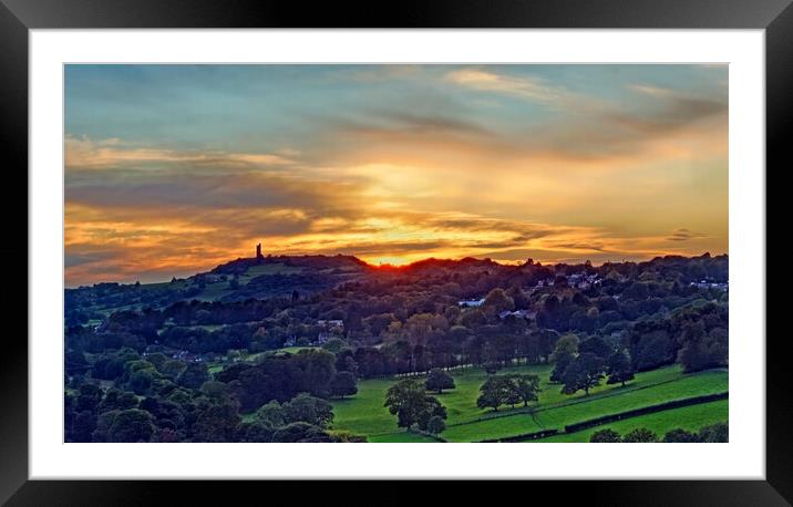Castle Hill Sunset Framed Mounted Print by Darren Galpin
