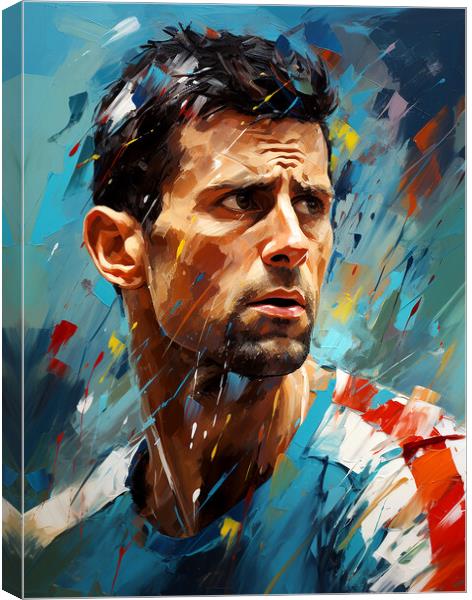 Novak Djokovic Canvas Print by Steve Smith