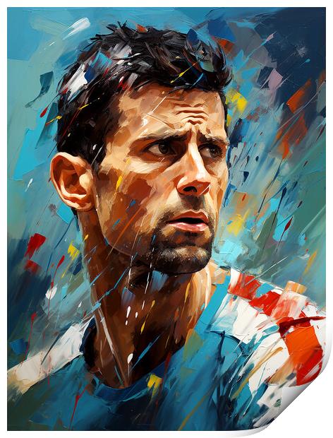 Novak Djokovic Print by Steve Smith