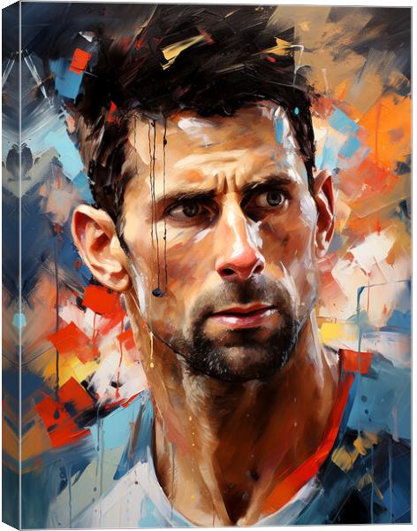 Novak Djokovic Canvas Print by Steve Smith