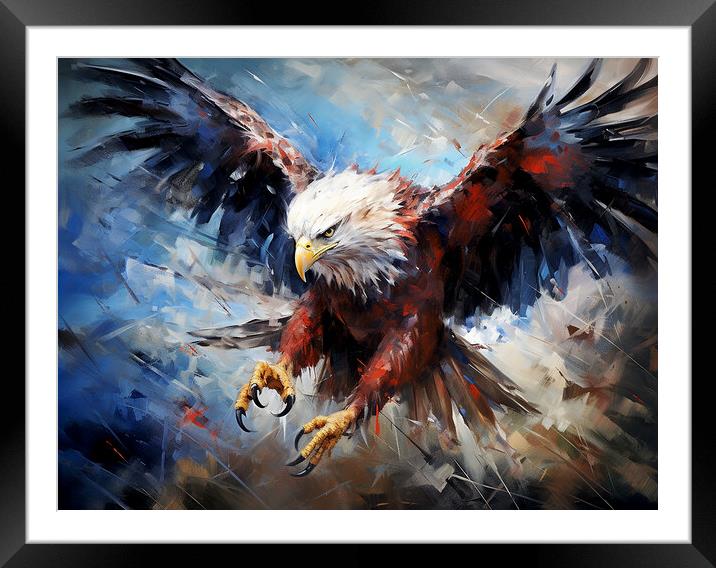 American Bald Eagle Framed Mounted Print by Steve Smith