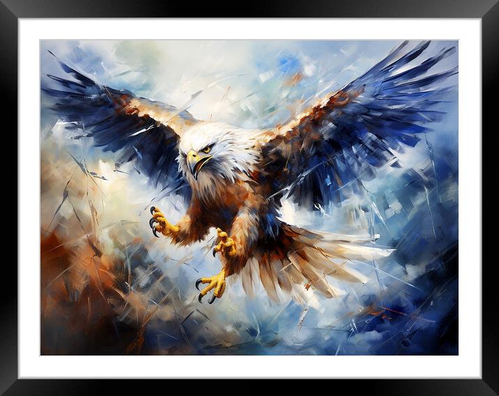 American Bald Eagle Framed Mounted Print by Steve Smith