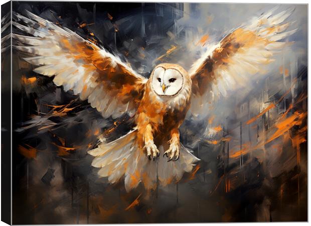 Barn Owl Canvas Print by Steve Smith