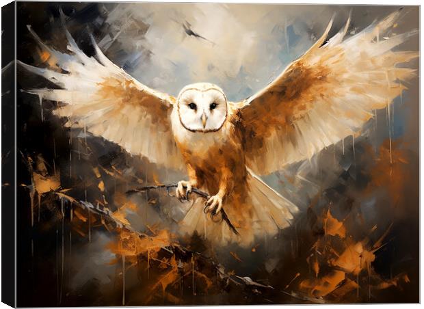 Barn Owl Canvas Print by Steve Smith