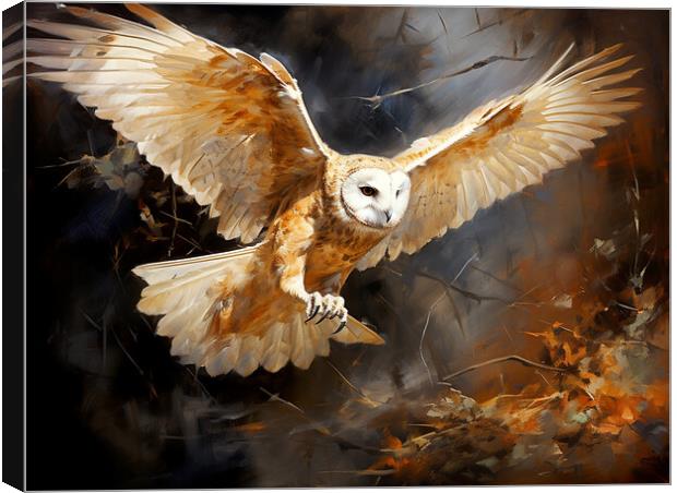 Barn Owl Canvas Print by Steve Smith