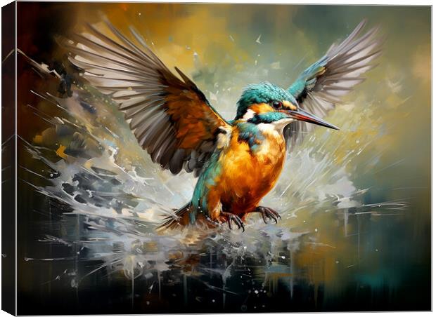 Kingfisher Canvas Print by Steve Smith