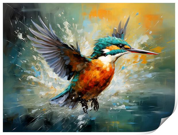 Kingfisher Print by Steve Smith