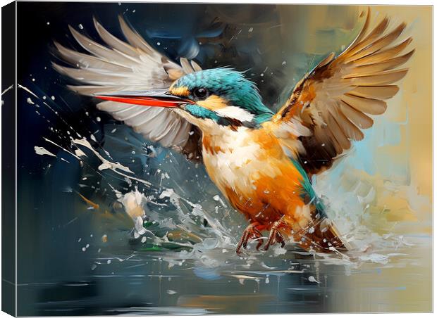 Kingfisher Canvas Print by Steve Smith