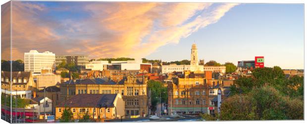 Barnsley South Yorkshire Panorama  Canvas Print by Alison Chambers