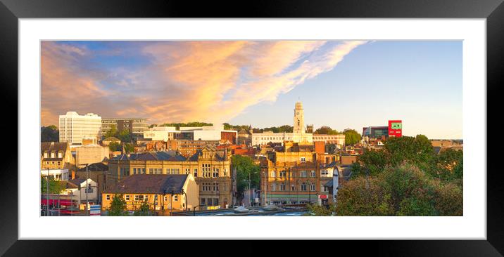 Barnsley South Yorkshire Panorama  Framed Mounted Print by Alison Chambers