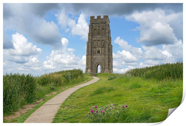 Glastonbury Tor Print by Alison Chambers