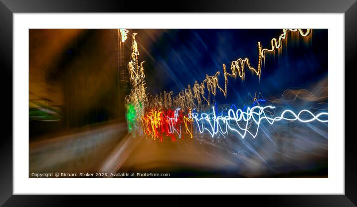Movement Framed Mounted Print by Richard Stoker