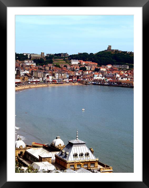 Scarborough South bay, Yorkshire Framed Mounted Print by john hill