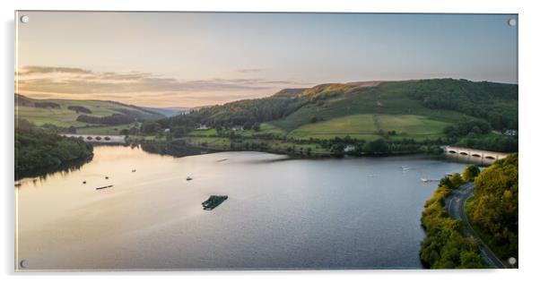 Lady Bower Reservoir Acrylic by Apollo Aerial Photography