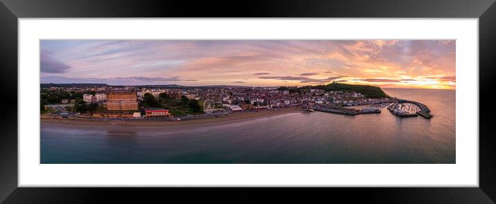 Scarborough South Promenade Framed Mounted Print by Apollo Aerial Photography
