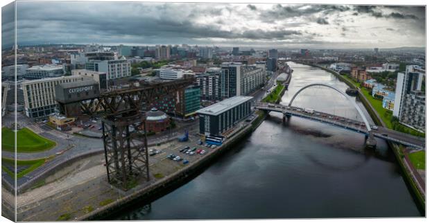 Glasgow by the Clyde Canvas Print by Apollo Aerial Photography