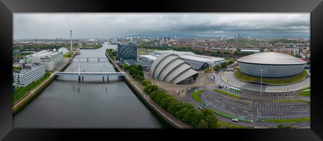 Glasgow View Framed Print by Apollo Aerial Photography
