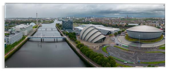 Glasgow View Acrylic by Apollo Aerial Photography