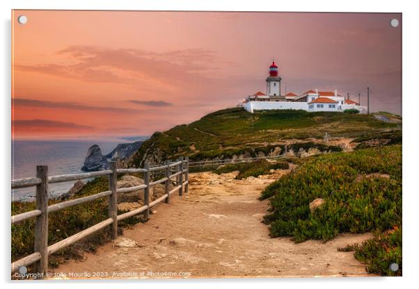 Cabo da Roca Lighthouse Acrylic by João Mourão