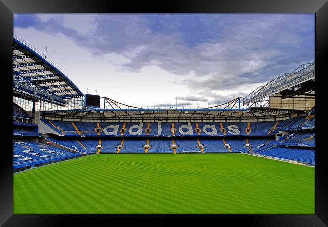 Chelsea Stamford Bridge Matthew Harding North Stand Framed Print by Andy Evans Photos