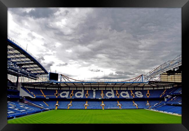 Chelsea Stamford Bridge Matthew Harding North Stand Framed Print by Andy Evans Photos