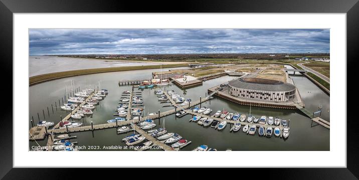 Maritime center for seasports in Esbjerg new harbor in Denmark Framed Mounted Print by Frank Bach