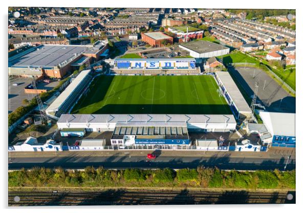 Victoria Park Stadium Acrylic by Apollo Aerial Photography