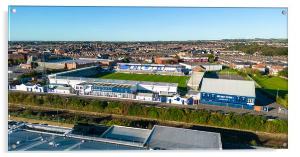 Victoria Park Stadium Acrylic by Apollo Aerial Photography