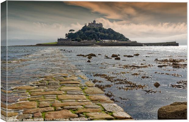 St Michaels Mount Mount's Bay, Cornwall England UK Canvas Print by John Gilham