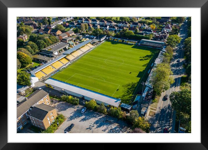 Harrogate Town FC Framed Mounted Print by Apollo Aerial Photography