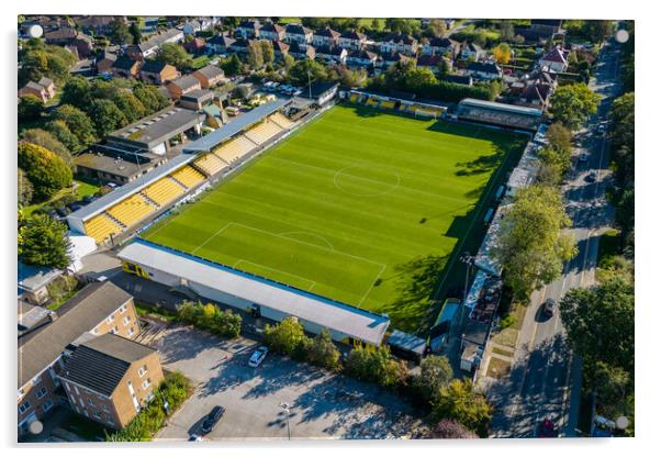 Harrogate Town FC Acrylic by Apollo Aerial Photography