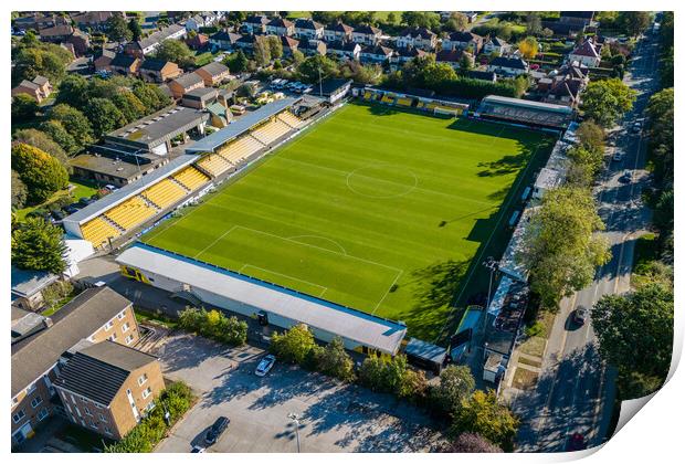 Harrogate Town FC Print by Apollo Aerial Photography