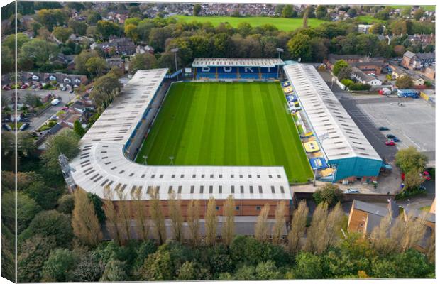 Gigg Lane Canvas Print by Apollo Aerial Photography