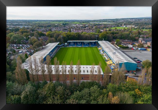Gigg Lane Bury AFC Framed Print by Apollo Aerial Photography