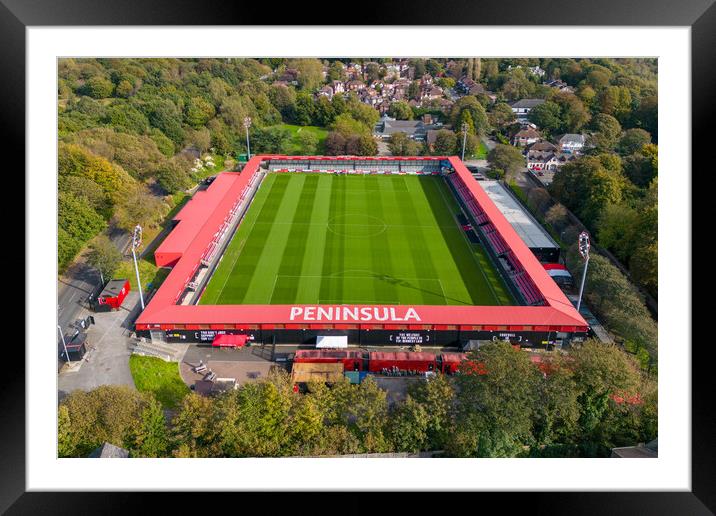 Peninsula Stadium Salford  Framed Mounted Print by Apollo Aerial Photography
