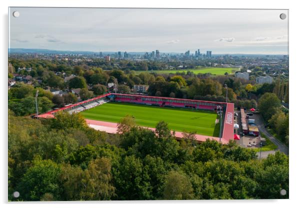 Salford City FC Acrylic by Apollo Aerial Photography