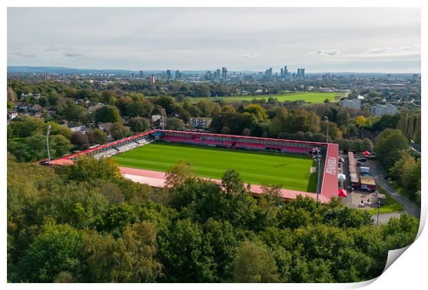 Salford City FC Print by Apollo Aerial Photography