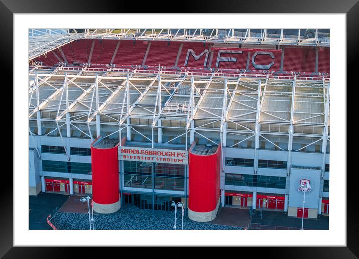 The Riverside Stadium Framed Mounted Print by Apollo Aerial Photography