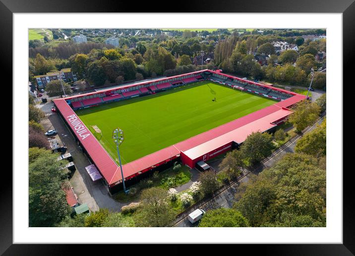 Salford City Football Club Framed Mounted Print by Apollo Aerial Photography