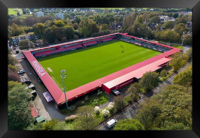 Salford City Football Club Framed Print by Apollo Aerial Photography