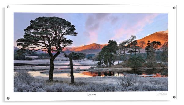 Abstract Lean on me Panoramic Loch Tull and poem Scotland  Acrylic by JC studios LRPS ARPS