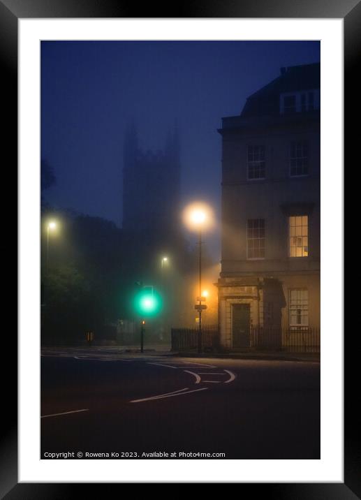 Misty morning on Bathwick Street  Framed Mounted Print by Rowena Ko
