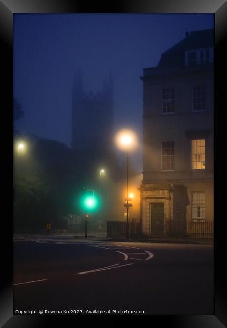 Misty morning on Bathwick Street  Framed Print by Rowena Ko