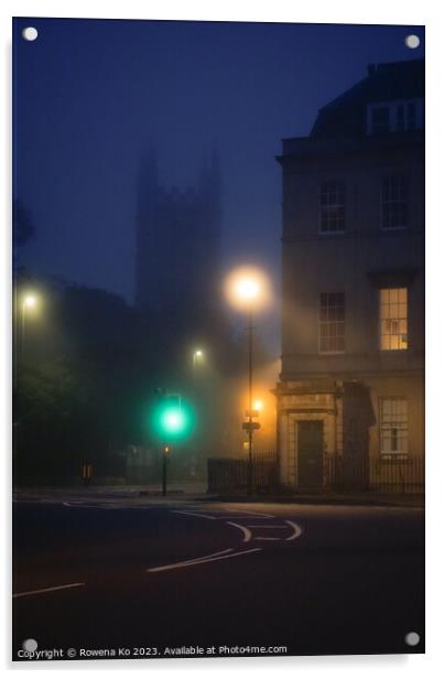 Misty morning on Bathwick Street  Acrylic by Rowena Ko