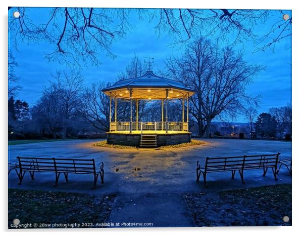 Bandstand Glow - (Landscape.) Acrylic by 28sw photography