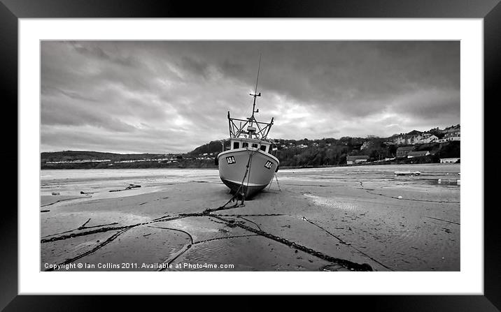 Tide's Out Framed Mounted Print by Ian Collins
